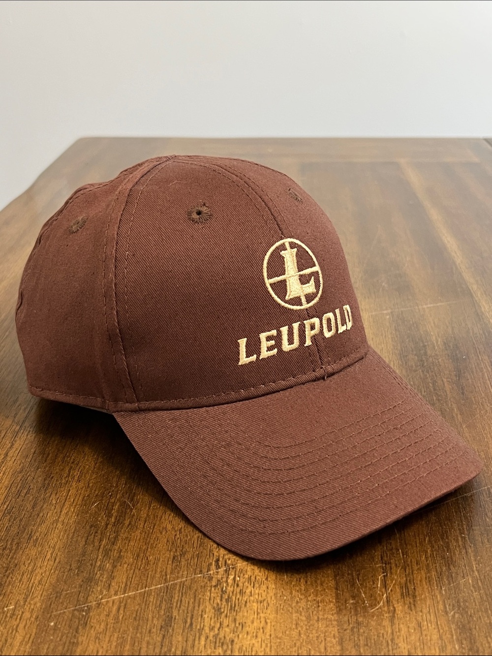 Leupold Optics Men's Brown Embroidered Logo Adjustable Baseball Cap
